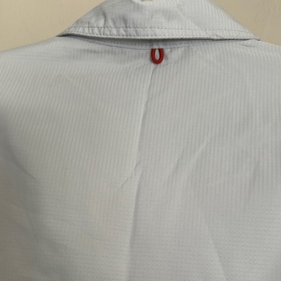 White Casual Button Down Shirt Lightweight Cotton Blend - Picture 3 of 9